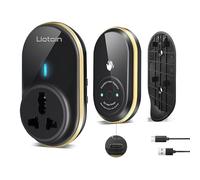 LIOTOIN Wireless Caregiver Pager Elderly Alarm Call Button Personal Alarms Call Bell for Elderly, No Contact Required, with Extra Socket,Easy to Install,Operating Range of 1000 Feet