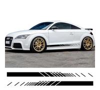 LIOUFTT 2PCS Car Side Door Stickers Long Stripes Graphics Vinyl Decals,Fit for Audi TT 8N MK1 MK2 8J Coupe MK3 8S Roadster TFSI