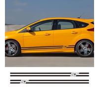 LIOUFTT 2pcs Car Side Stripe Sticker Auto Stylish Graphics Decal Vinyl Film,Fit For Ford Focus st Car Tuning Accessories