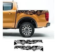 LIOUFTT 2PCS Car Stickers Compass Adventure Off Road Auto Tail Vinyl Graphics Decal,Fit For Ford Ranger Raptor Pickup Accessories