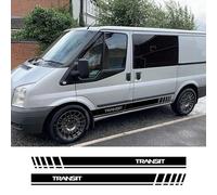 LIOUFTT 2Pcs Car Stickers Motorhome Camper Van Sport Stripes Graphics Vinyl Decals,Fit For Ford Transit MK6 MK7 Accessories