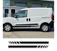 LIOUFTT 2PCS Car Stickers Van Graphics Vinyl Decals,Fit For Fiat Doblo Cargo Panorama Vauxhall Opel Combo Camper Tuning Accessories