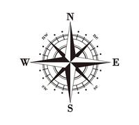 LIOUFTT Compass Styling Decor Stickers Vinyl Decals,Fit for Car Camper Van Bus Caravan Motorhome SUV Pickup Cargo Caravan
