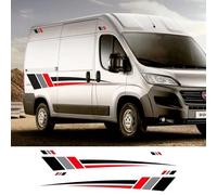 LIOUFTT Van Camper Body Side Stickers Stripes Graphics Decals,Fit For Peugeot Boxer Citroen Jumper Fiat Ducato Motorhome