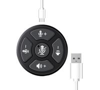 liovitor 1 Piece 360° Voice Pickup USB Type C-A Microphone Smart Voice Enhancement for Home Office, Smart Voice Enhancement