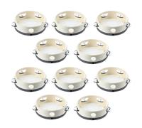 liovitor 10 Pcs 6 inch Musical Tambourine Tamborine Drum Round Percuss