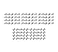 liovitor 100Pcs 24mmx11mmx10mm Console Mixer Slider Fader Knobs Replacement for Potentiometer Gray Knob Black Mark