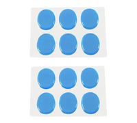 liovitor 12x Snare Drum Mute Pad Drum Damper Gel Pads Snare Drum Muffler Mute Transparent Percussion(blue)