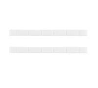 liovitor 2Pc Modern and Vintage Electric Guitar Six String Nut Cattle Bone Slotted for Strat Replacement M01941