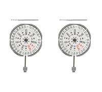 liovitor 2X 3 Hands Date 3 Metal Quartz Watch Movement with 065-543 Stem for Miyota GM02 GM00 Movement
