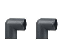 liovitor 2X, 42mm Car Air Heater Ducting Pipe Outlet L Shape Elbow Bend Pipe Exhaust Connector for Eberspaecher
