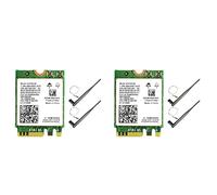 liovitor 2X AC8265 WiFi Card+6DB Antenna Network Adapter for Nano 300Mbps+867Mbps 2.4GHz 5GHz Dual Band NGFF BT4.2 Module