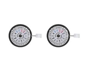 liovitor 2X NH36/NH36A Automatic Mechanical Movement 24 Jewels White Datewheel Crown at 3.0 Watch Mechanism Replacements