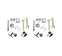 liovitor 2X No Power DIY Woodworking Cutting Grinding Spindle Trimming Belt Jto Drill Chuck Set Small Lathe Accessories