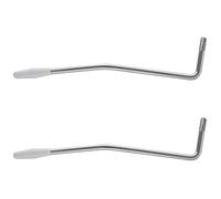 liovitor 2X Silver 5.0mm Rocker Tremolo Arm Vibrato Steel Lever for Electric Guitar Instruments