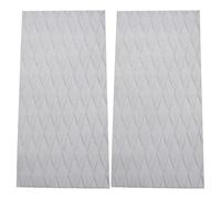 liovitor 2X Surfboard Deck Traction Board Eva Anti-Skid Pad Adhesive Anti-Skid Deck Pad for Boat Deck,Kayaking -White