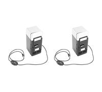 liovitor 2X USB Mini Fridge Cold Drop Shpping Freezer USB Mini Fridge Small Portable Soda Mini Refrigerator for Car Black