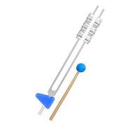 liovitor 32Hz Tuning Fork Tuning Fork Silver with Hammer Diagnostic Therapy Health Care Tool
