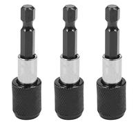 liovitor 3X 1/4 Inch Impact Drive Hex Quick Release Change Holder Bit Drill Chuck Adapter