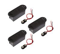 liovitor 3X 9V Battery Holder Case for Active Guitar Bass Pickup