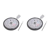 liovitor 3X Movement NH36 Crown at 3.8 O'Clock Mechanical Watch Replacement for Diver's MOD Sub 24 Jewels White Date,Black Font