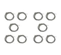 liovitor 40 Pcs Stainless Steel Bass Strings Parts Accessories Guitar String Silver Plated Gauge