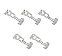 liovitor 5 Pcs 18mm Stainless Steel Deployant Watch Strap Folding Buckle Clasp for, 18mm