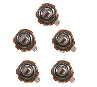 liovitor 5X Guitar Parts & Accessories 1/4 6.35mm 2-Conductor Mono Chassis Guitar Jack Input Output