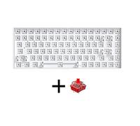 liovitor 84 Key Hot-Swappable Mechanical Keyboard 3 Mode Bluetooth 2.4G Wireless Customized Mechanical Keyboard+Red Switch Kit A