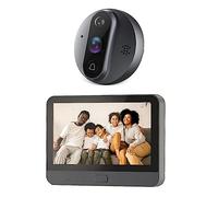 liovitor Smart Tuya 1080P WiFi Door Bell Eye Peephole Camera 5000MAh Audio Smart Door Bell for Alexa Google