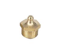Liovns Mdingbao-Brass Connector Fitting Metric Male Thread Taper Straight Brass Grease Zerk Nipple Fitting For Oil Grease Gun, M4 M5 M6 M8 M10 M12 M14 M16 M18 M20, Garden hose connector (Color : M4)
