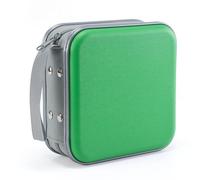 LIOVODE DVD Case, 48 Capacity CD Case Portable CD Holder Storage Hard Plastic DVD Wallet Holder Organizer for Car (Green)