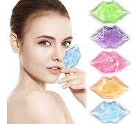 Lip and Eye Ice Pack for Injuries, Mini Small Gel Ice Pack, Hot and Cold Compress, Reduce Pain and Swelling, Dark Circles Fade, Eye Relax, Anti-Aging Lip Care Pad Gift for Girl Woman (Multicolored)
