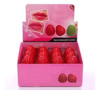 Lip Balm, 24PCS Lovely Strawberry Shaped Women Girl Lip Balm Moisturizing Plant Extracts Box Packed Lip Butter for Women Girl Makeup