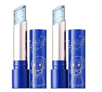 Lip Balm - Blue Jelly Color Changing Moisturizer | 24K Gold Foil Temperature Sensitive Lipstick | Hydrating Lip Care for Work Party Date Night Daily Use Evening Out