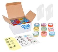 Lip Balm Container Jars - For Cosmetics - 48-Pack - 6 colors - DIY - Transparent - 5 Gram (5 ml/0.17 Oz) - Including 48 Writeable & 48 Printed Lip Balm Stickers - Screw Cap Lids - Empty