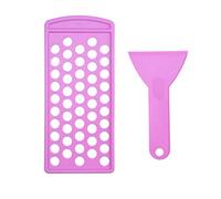 Lip Balm Filling Tray and Spatula (Purple (1 set))