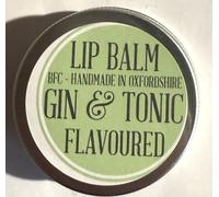 Lip Balm Flavoured 30ML Silver Aluminium Tin, 36 Grams, Handmade with Beeswax, Mango Butter, Sweet Almond carrier Oil & Flavoured Oils (30ML, Gin & Tonic)