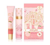 Lip Balm Gift Set, Lip Conditioner & Lip Oil Set, Day&Night Lip Care,Moisturizing Natural Lip Care Set, Gifts For Teenage Girls (Honey Peach)