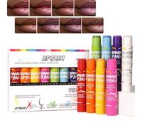 Lip Balm Gift Set, Tinted Lip Balms for Lips, Hydrating & Nourishing Lip Care, 8-in-1 pH Reactive Color Changing Lip Gloss, Moisturising & Softening Fruity Flavoured Lip Balm Multipack,Gifts for Women