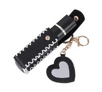 Lip Balm Holder Keychain, Portable PU Leather Lipstick Pouch with Waterproof Design, Ergonomic Buckle, Perfect for Lip Gloss, Edge Balm Storage Case for Purse, Backpack, Travel Use