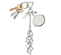 Lip Balm Holder - Portable Cosmetic Organizer with Mirror, Lipstick Case Keychain for Storage, Beauty Accessory, Travel Organizer with Compact Design, On-the-Go Fun for Wallet, Purse, and Backpack