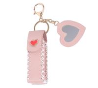 Lip Balm Holders - Portable PU Leather Holder, Waterproof Lipstick Pouch with Ergonomic Belt Buckle Design, Cosmetic Accessory for Women Family Friends Gloss Travel Occation Everyday Carry