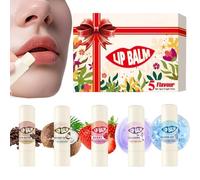 Lip Balm Hydrating, Soothing Moisturizing Cream, 5-Piece Lip Care Set, Natural Beeswax Formula, Skincare Accessory with Smooth Texture, Balm for Shine Hydration Beauty Skin Protection Day Night Travel
