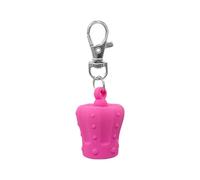 Lip Balm Keychain Caps Stylish Lip Balm Lid Holder Essential Accessory Silicone Texture Suitable for Women Girl Replacement Covers