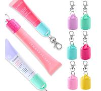 Lip Balm Keychain Holder, Compatible with Laneige, Summer Friday, Glossier and Aquaphor, Multicolor, S, Bubble Style