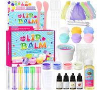 Lip Balm Making Kit, Vezerd Make Your Own DIY Lip Gloss Lipgloss Lipstick Makeup Set, Natural Beauty Lipstick Gifts for Teenage Girls Birthday Presents, Christmas Set for Kids Women Girlfriend