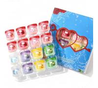 Lip Balm Multipack 16pcs Mini Lip Balm Gift Set Moisturizing Honey and Fruit Flavor for Repair Chapped Lips or Dry Lips,Includes Honey, Avocado,Rose,Sakura,Grape,Peach,Strawberry