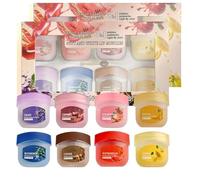 Lip Balm Multipack, 8 Fruity Flavors Natural Organic Deep Moisturizing, Priming Colorless Night Lip Balm, Anti Chapping Moisturizing Set for Cracked Dry Lips Daily Use (2)