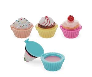 Lip balm Rex London Cupcake Multicolore 3,1x3,1x3,7 cm